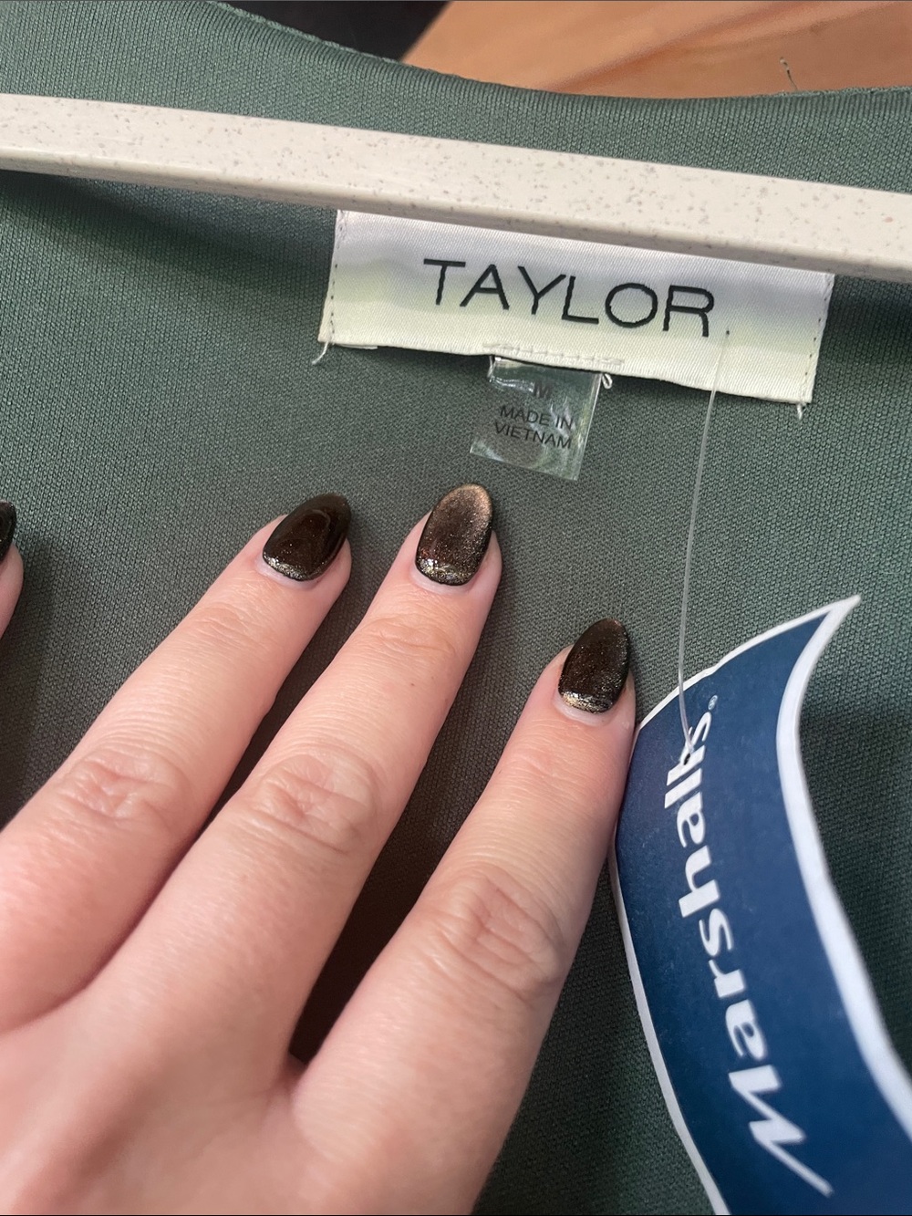 Taylor Emerald Green Textured Maxi Dress - Picture 8 of 11